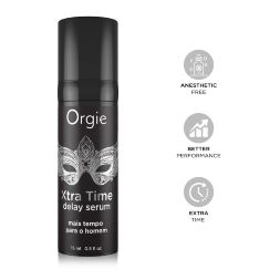 Сироватка-пролонгатор Orgie Xtra Time Delay Serum, 15 мл, без анестетиків, на силіконовій основі