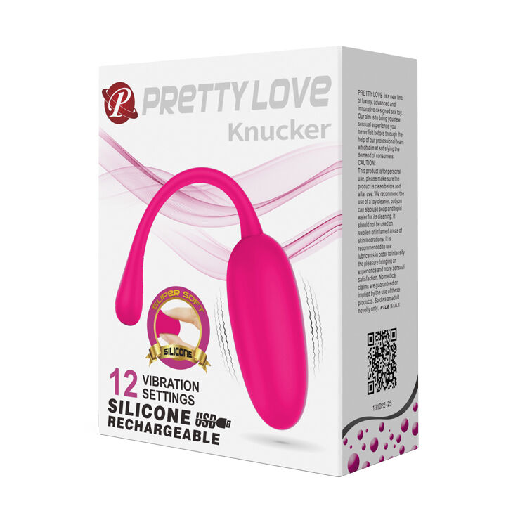 Перезаряжаемое виброяйцо Pretty Love - Knucker, BI-014786