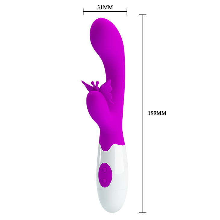 Вібратор - кролик  Pretty Love Butterfly Kiss Vibrator Purple