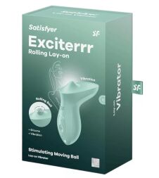 Кліторальний стимулятор з кулькою, що обертається- Satisfyer Exciterrr Mint