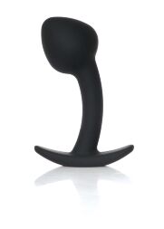 Анальна пробка - Silicone Black Curved Plug M