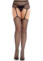 Колготки-чулки Leg Avenue Backseam Net Stockings with Garter Belt One Size Black
