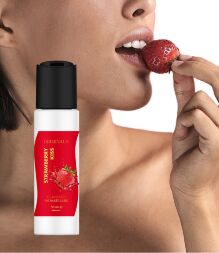 Съедобный лубрикант Driminals Kiss Strawberry со вкусом клубники, 30 мл