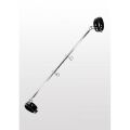 Розпірка Taboom Luxury Bondage Essentials Spreader Bar with Ankle Cuffs, регульована ширина, срібляста