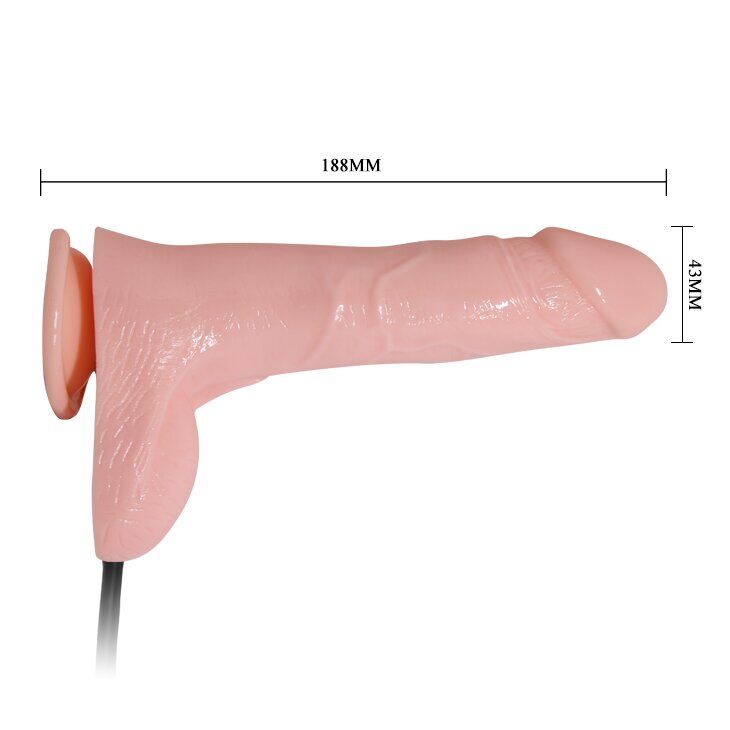 Фаллоимитатор на присоске расширяющийся INFLATABLE REALISTIC COCK