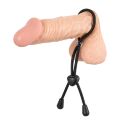 Эрекционное лассо Bad Kitty cock &amp; ball loop, черное