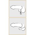 Эрекционное лассо Bad Kitty cock &amp; ball loop, черное