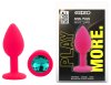 Силиконовая анальная пробка EGZO - Silicone Pink Round Plug Marine, size S