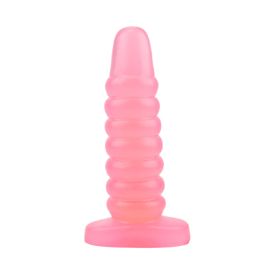 Большая анальная пробка Chisa Hi-Rubber Chubby Anal Plug Pink