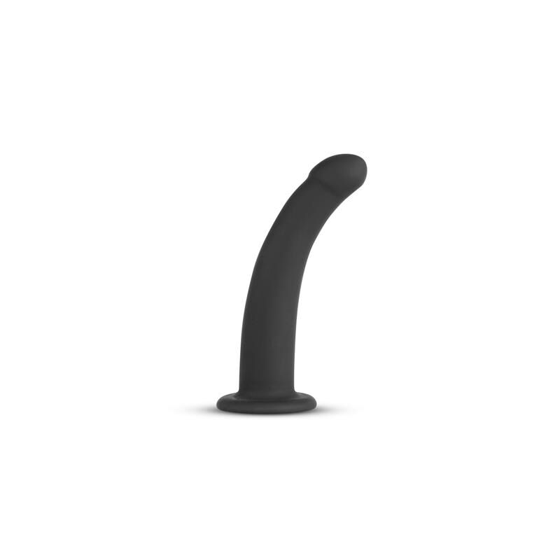Страпон на ремнях Easytoys, силиконовый, чёрный, 13.5 х 2.7 см