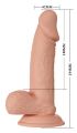 Фаллоимитатор с мошонкой на присоске BAILE - Beautiful Zebulon 7.6", BW-008108NR