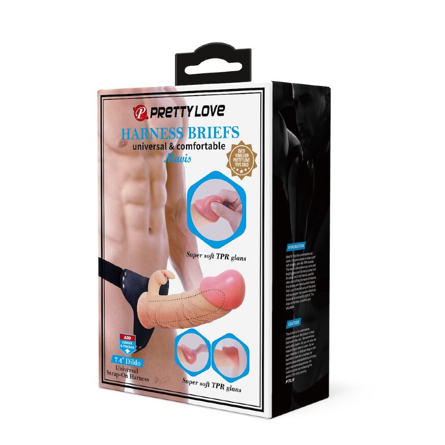 Страпон унісекс Pretty Love - Mavis Harness Briefs, BW-022099N