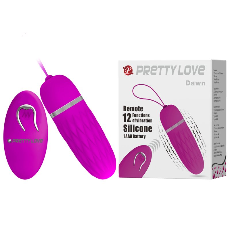 Віброяйце з дистанційним пультом управління Pretty Love Dawn Vibrating Egg Purple