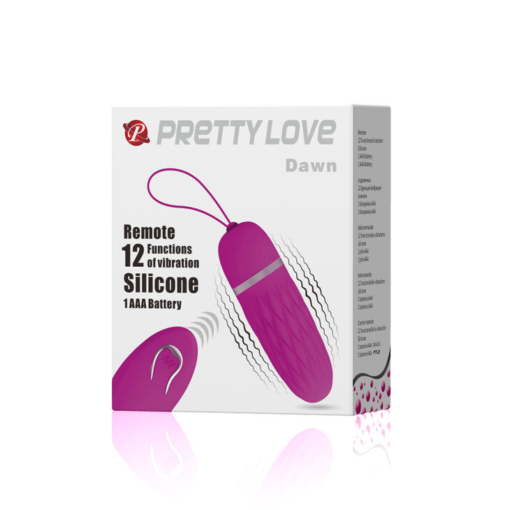 Віброяйце з дистанційним пультом управління Pretty Love Dawn Vibrating Egg Purple
