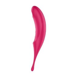 Вакуумный клиторальный вибратор с вибрацией - Satisfyer Twirling Pro Red