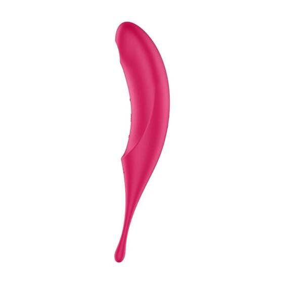 Вакуумный клиторальный вибратор с вибрацией - Satisfyer Twirling Pro Red