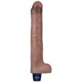 Длинный член с вибрацией - Real Softee Rechargeable Silicone Vibrating Dildo 10.5"