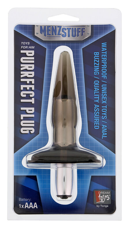 Анальная пробка MENZSTUFF PURRFECT PLUG, SMOKE