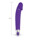 Вібратор силіконовий - IJOY Rechargeable Silicone Dildo Purple