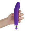 Вібратор силіконовий - IJOY Rechargeable Silicone Dildo Purple