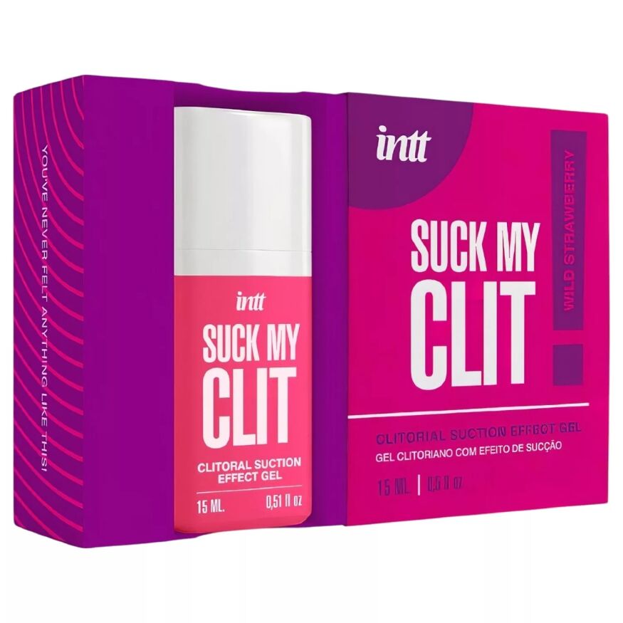 Гель для кліторальної стимуляції - Intt Suck My Clit Wild Strawberry, 15 мл