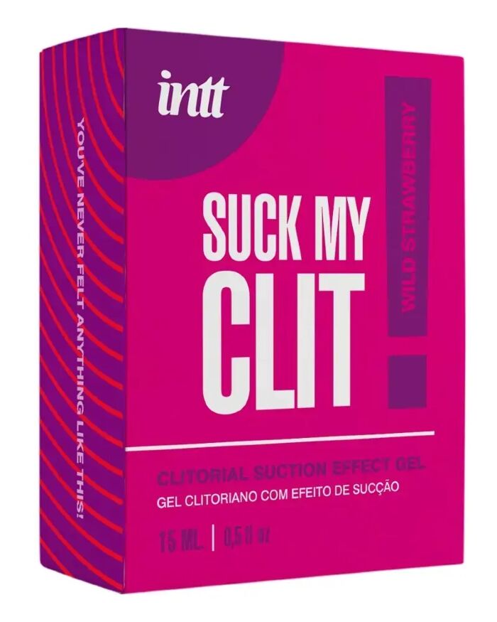 Гель для кліторальної стимуляції - Intt Suck My Clit Wild Strawberry, 15 мл