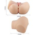Мастурбатор торс 2в1 вагіна і попка + вібрація - Crazy Bull Emilia Masturbator Flesh