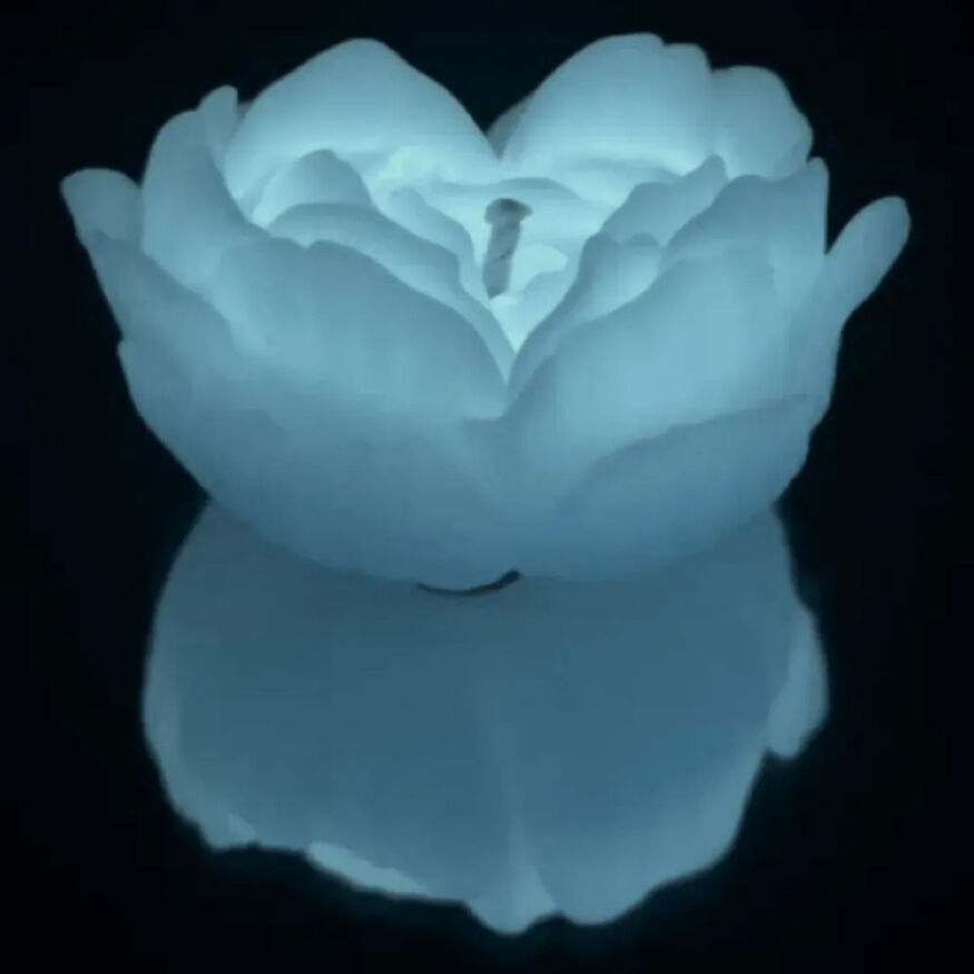 Свеча люминесцентная GlowKink низкотемпературная, L, белая, 62 г