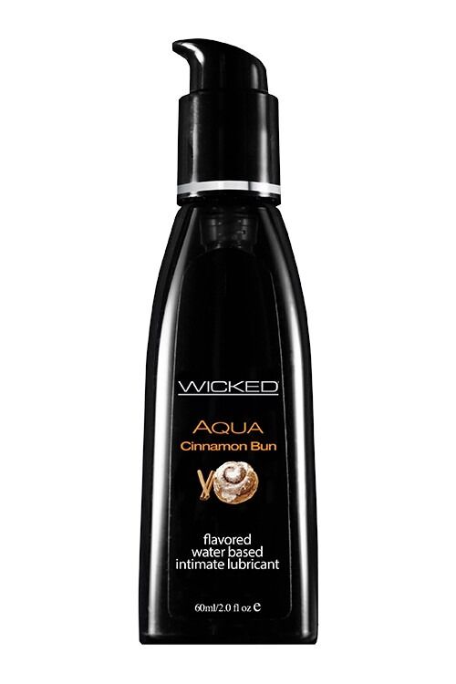 Їстівний лубрикант зі смаком булочки з корицею Wicked Aqua Cinnamon Bun на водній основі, 60 мл