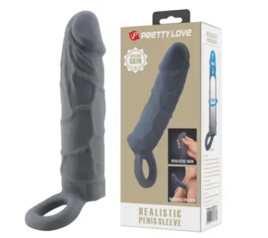 Насадка Pretty Love - Realistic Penis Sleeve, BI-026227-2