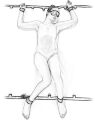 Фиксатор-растяжка для запястий и лодыжек Flirty Stretchable clamp, RS-00030