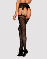 Чулки с поясом Obsessive Garter stockings S817 S/M/L