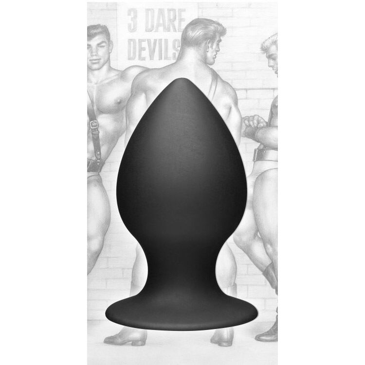 Большая анальная пробка с присоской Tom of Finland Large Silicone Anal Plug ∅ 6 см