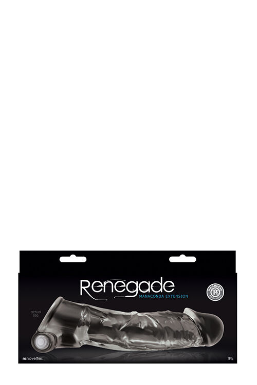 Насадка на член с вибрацией RENEGADE MANACONDA CLEAR