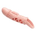 Насадка на член + 2,5 см  Pretty Love Cecelia Vibrating Penis Sleeve Flesh