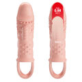 Насадка на член + 2,5 см  Pretty Love Cecelia Vibrating Penis Sleeve Flesh