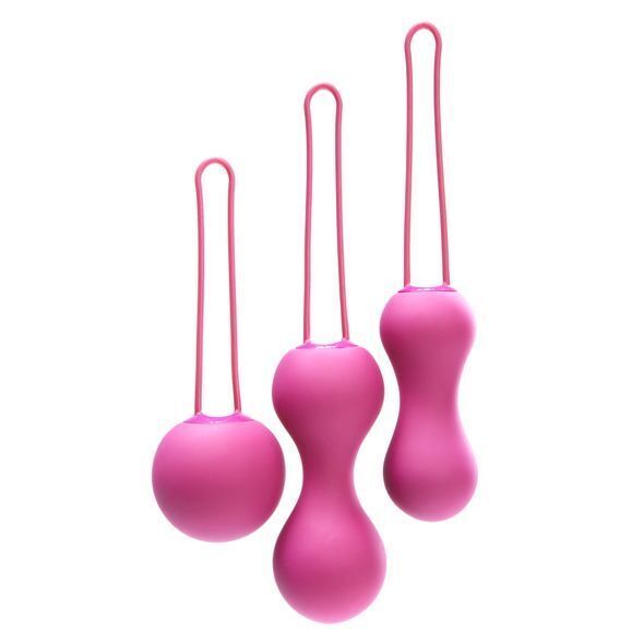 Набір вагінальних кульок Je Joue - Ami Fuchsia, діаметр 3,8-3,3-2,7см, вага 54-71-100гр  + подарунок косметичка