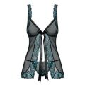 Пеньюар сексуальный с кружевом Obsessive Amanta babydoll L/XL