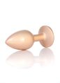 Анальна пробка - Jewellery Pearl Gold Plug Clear S