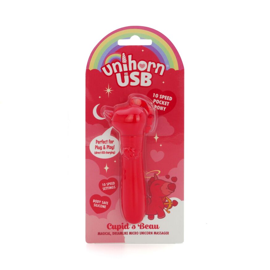 Вибратор-единорожка Unihorn USB Bullet – Cupid's Beau, вибропуля, USB-зарядка, 10 режимов