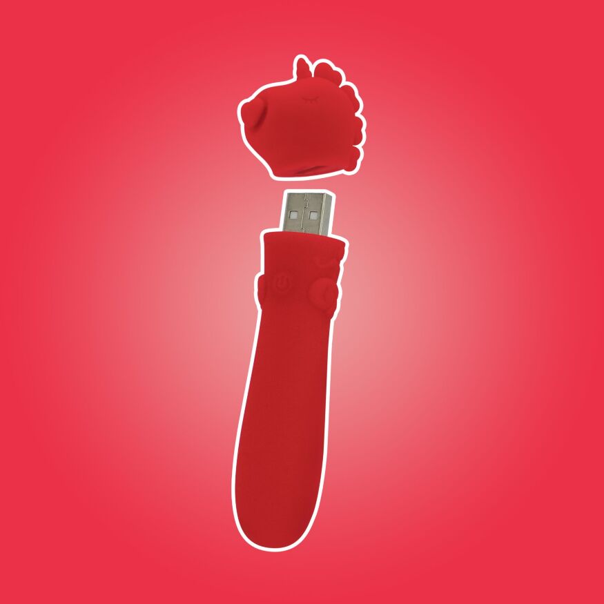 Вибратор-единорожка Unihorn USB Bullet – Cupid's Beau, вибропуля, USB-зарядка, 10 режимов