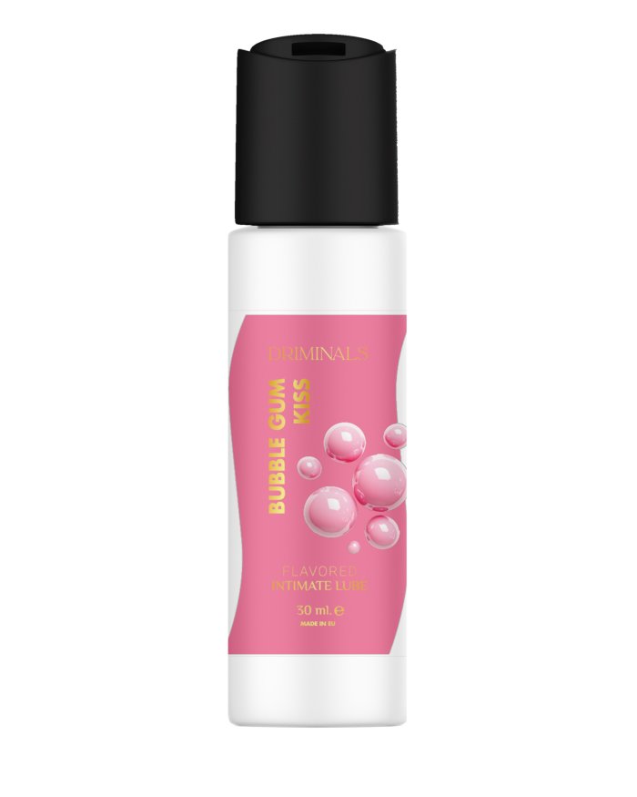 Съедобный лубрикант Driminals Kiss Bubble Gum со вкусом жвачки, 30 мл