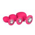 Набор анальных пробок Anal Diamond plug,  Pink