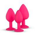Набор анальных пробок Anal Diamond plug,  Pink