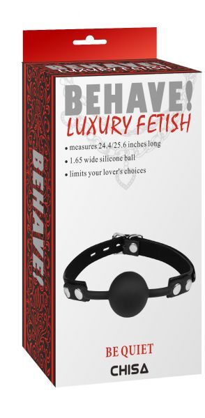 Кляп Chisa Behave Luxury Fetish 