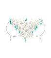 Наклейка с драгоценностями для тела Leg Avenue Ceres Jewels Sticker O/S