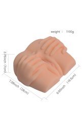 Мастурбатор Вагина-Анус Delicate hand masturbator без вибрации телесный