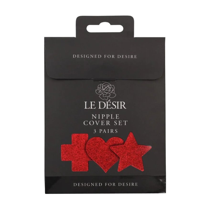 Пестіси - Le Desir Nipple Cover Set Red (3 пари)