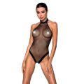 Passion MOONLIGHT BODY - Эротический боди в сетку, S/M (черный)