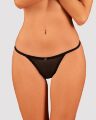 Трусики Obsessive Celia Noir crotchless thong M/L